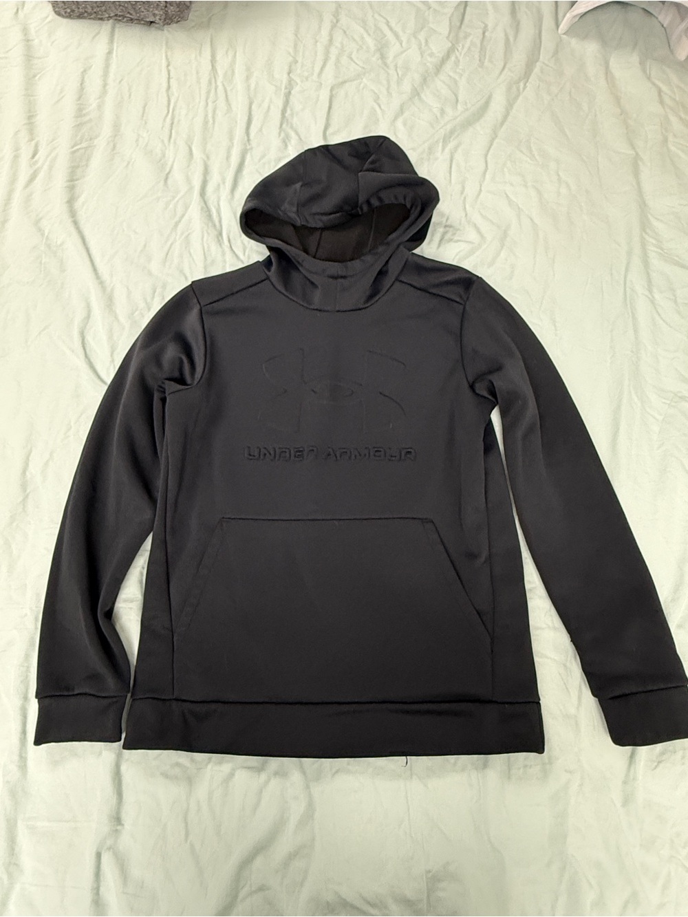Under Armour Black Youth L (YL) Athletic Pullover Hoodie